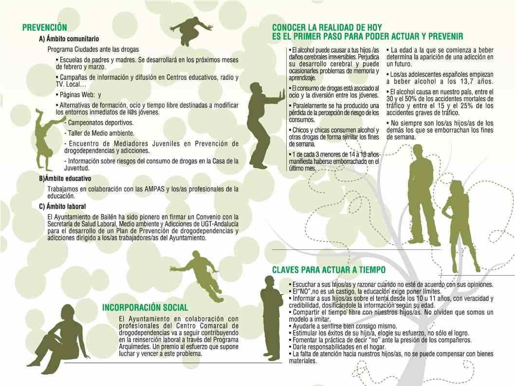 I Plan Municipal sobre Drogodependencias y Adicciones en Bailén.