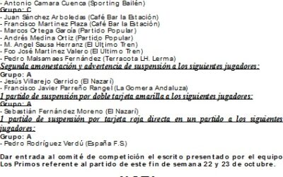 4ª Jornada de la Liga Local de Fútbol Sala Temporada 2011/12