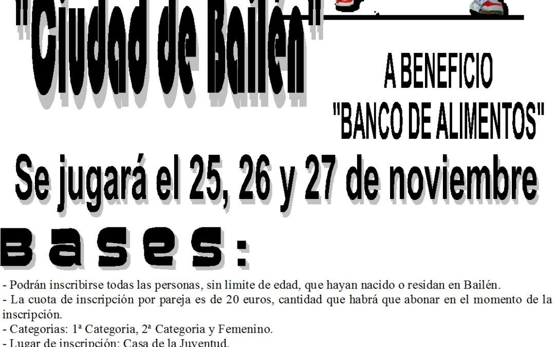 Torneo de Padel «Ciudad de Bailén»