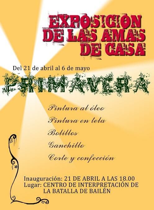 EXPOSICIÓN DE LA ASOCIACIÓN DE LAS AMAS DE CASA «LAS HEROÍNAS DE BAILÉN»