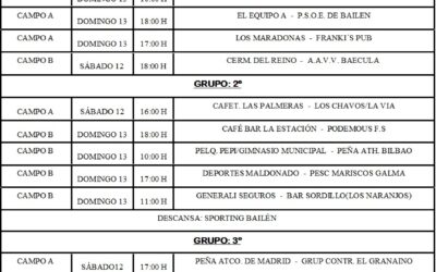 LIGA LOCAL DE FUTBOL 7 2012 1ª Y 2ª JORNADA