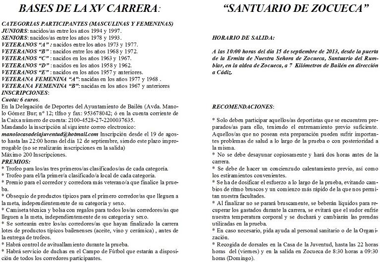 XV CARRERA SANTUARIO DE ZOCUECA 2013 reducido