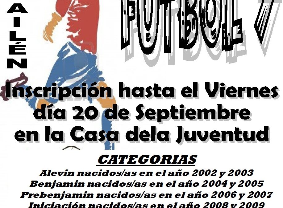 ESCUELA MUNICIPAL DE FÚTBOL 7 TEMPORADA 2013/14