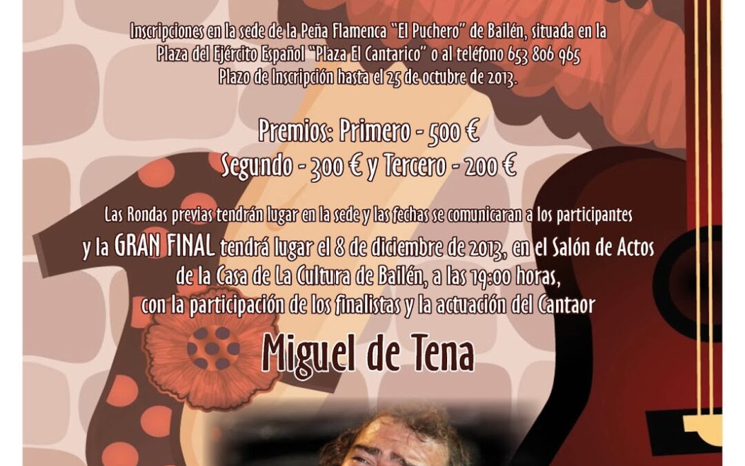 I CONCURSO DE CANTE FLAMENCO PARA AFICIONADOS