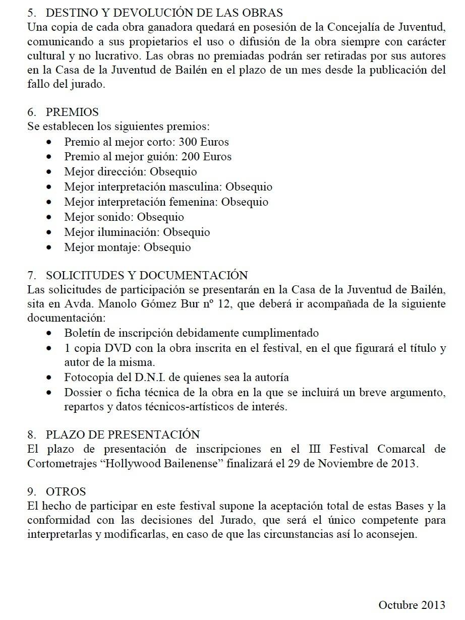 Bases III Concurso Holliwood