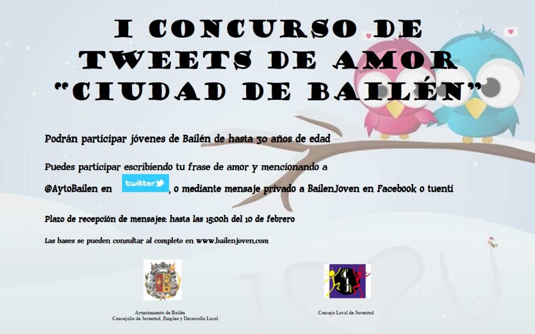 EL CONSEJO LOCAL DE LA JUVENTUD Y LA CONCEJALÍA DEL ÁREA PREMIAN LOS MEJORES TWEETS DE TEMÁTICA AMOROSA
