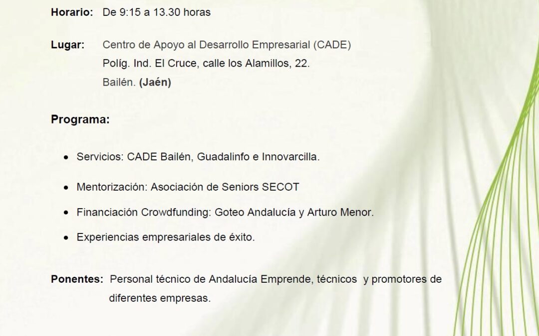 II JORNADA DE INNOVACIÓN EMPRESARIAL DE BAILÉN