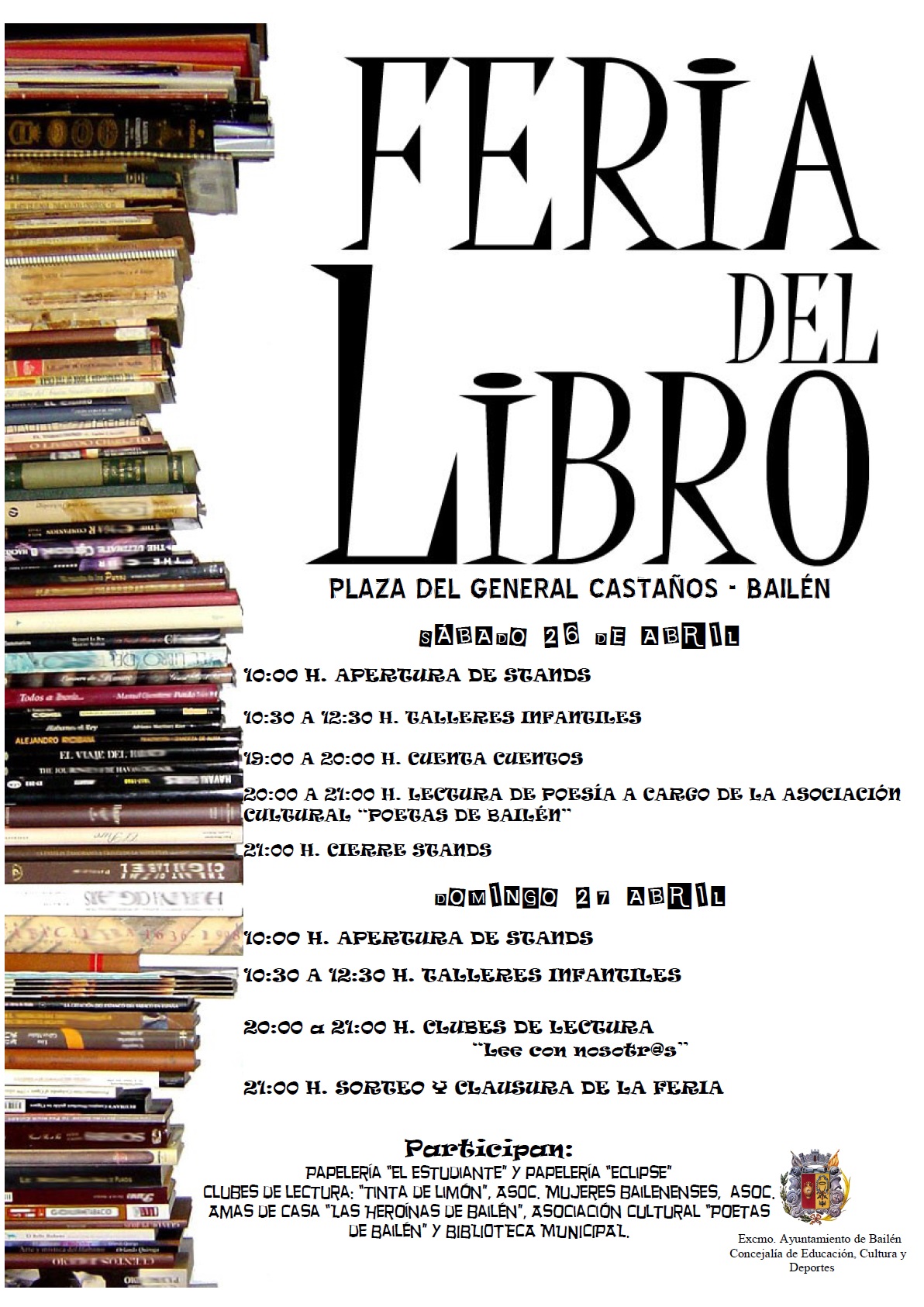 Cartel Feria del libro 2014 jpeg