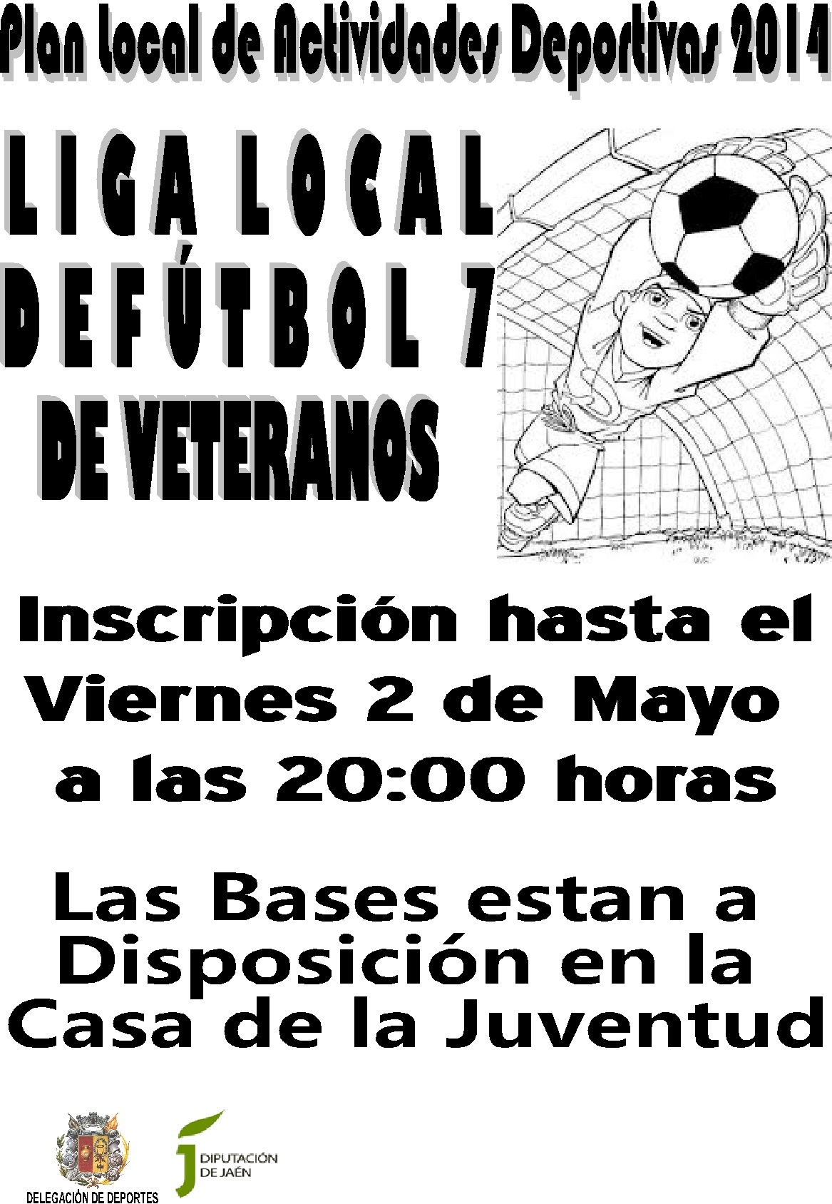 cartel liga local de fútbol 7 veteranos 