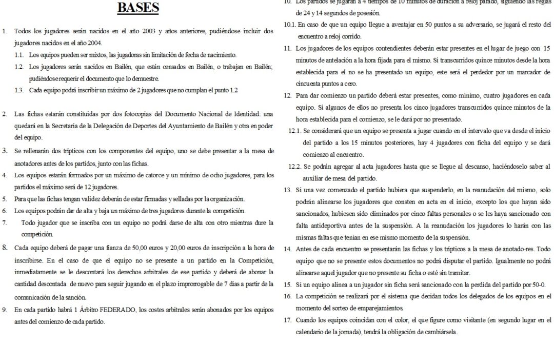 LIGA LOCAL DE BALONCESTO 2014