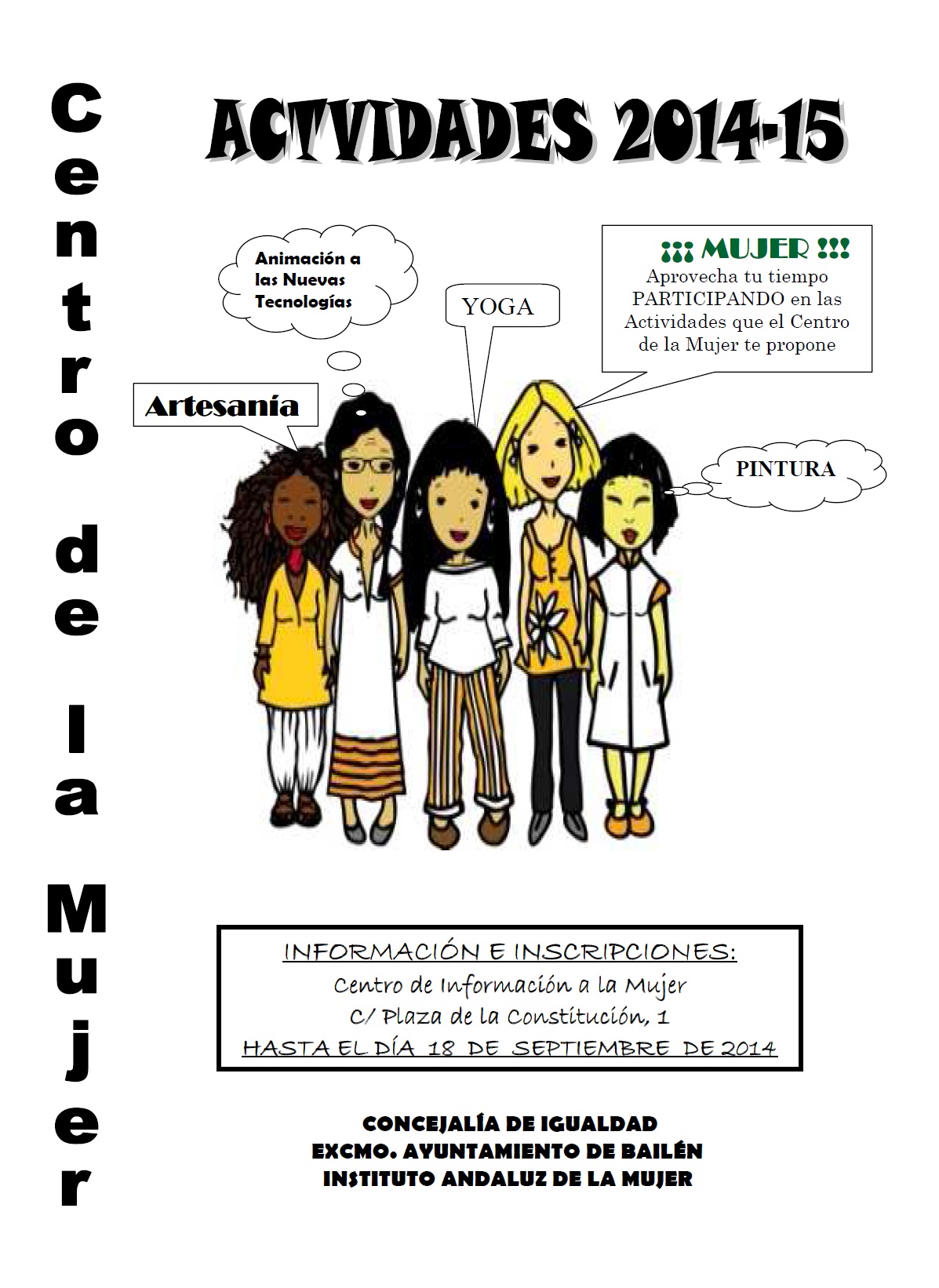 Cartel cursos mujer