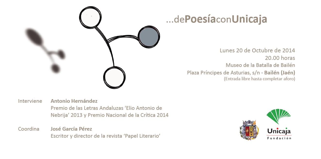 De Poesía con Unicaja 20 octubre