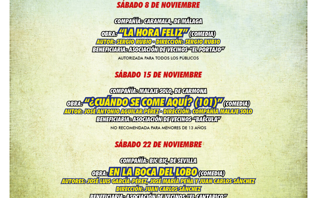 ESTE SÁBADO ARRANCA LA NUEVA EDICIÓN DE “4 OBRAS 4 CAUSAS”