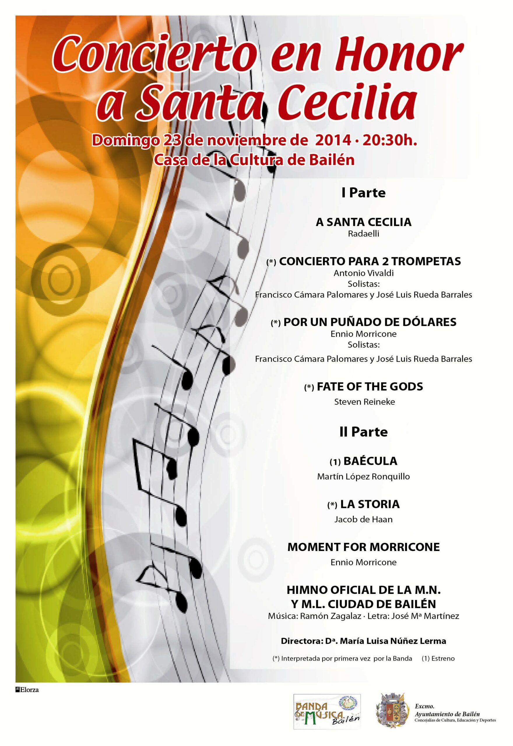 Cartel Concierto Santa Cecilia 2014 2