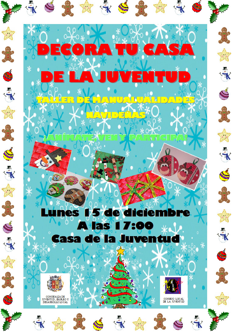 CARTEL TALLER MANUALIDADES NAVIDEÑAS BUENO 2
