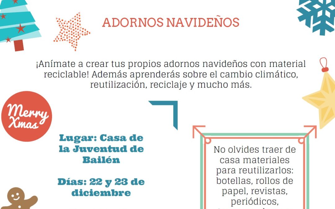CREA TUS PROPIOS ADORNOS NAVIDEÑOS  CON MATERIAL RECICLABLE