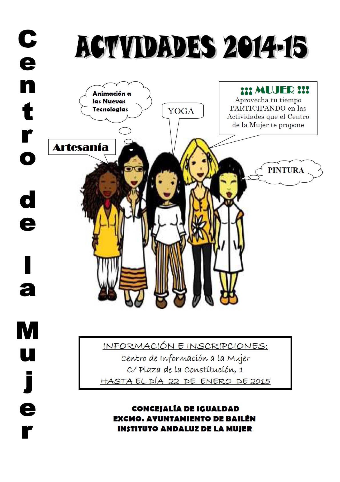 Cartel cursos Centro Mujer