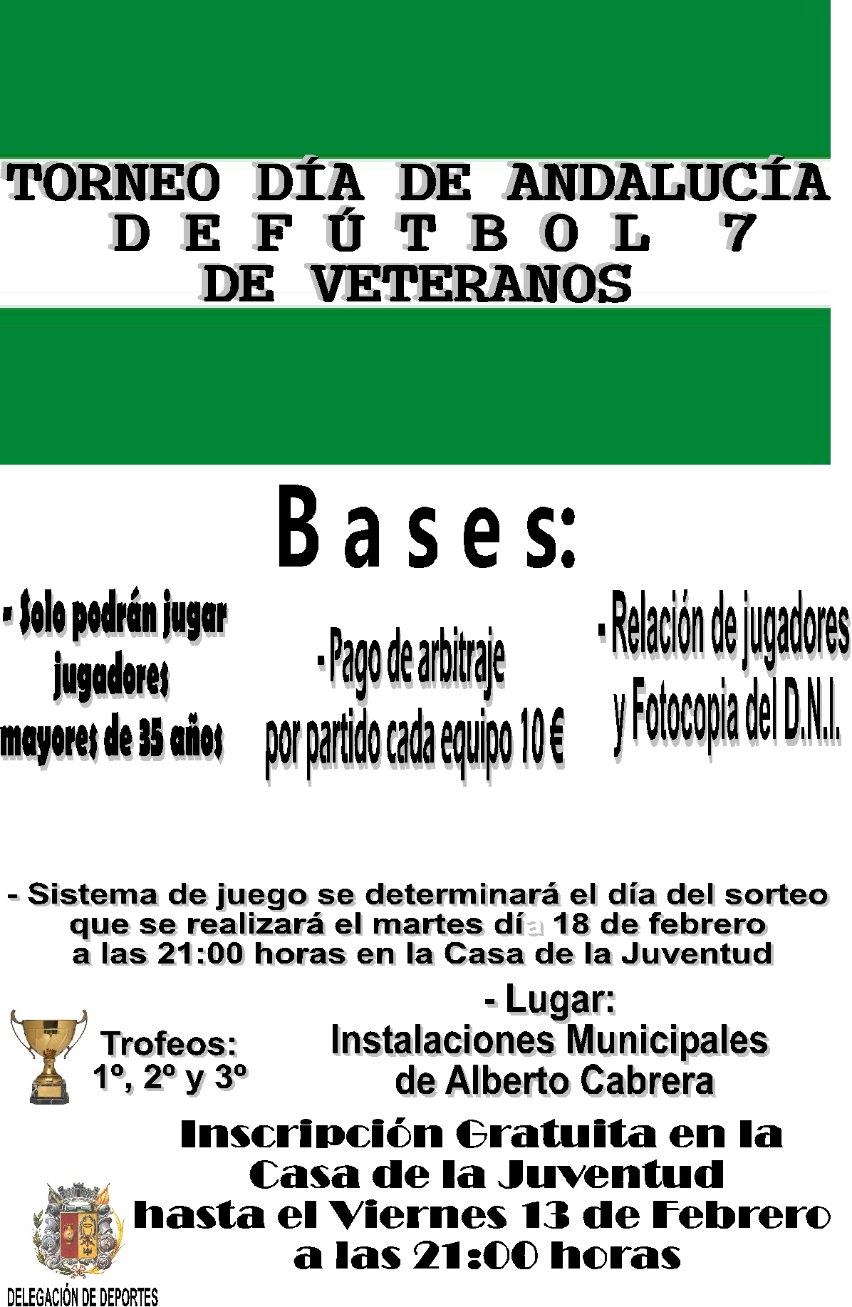 Torneo de Fútbol 7 de veteranos dia de Andalucia