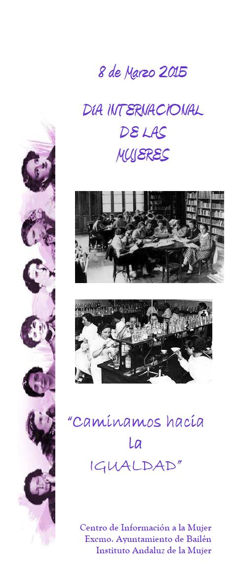 Cartel Día Int Mujeres 2015