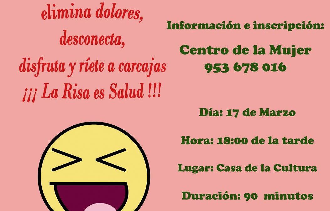 ABIERTO EL PLAZO DE INSCRIPCIÓN PARA PARTICIPAR EN UNA  NUEVA EDICIÓN DEL TALLER DE RISOTERAPIA