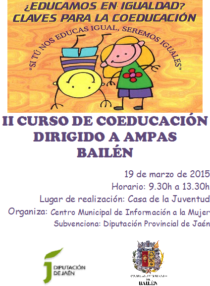 SE REALIZA EL CURSO DE FORMACIÓN EN COEDUCACIÓN  PARA LA PREVENCIÓN DE LA VIOLENCIA DE GÉNERO  DIRIGIDO A AMPAS