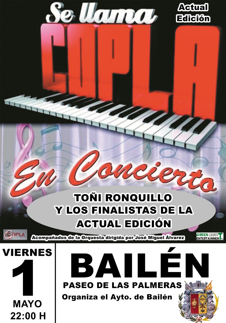 Cartel 100X70 En concierto BAILEN 3 Medium