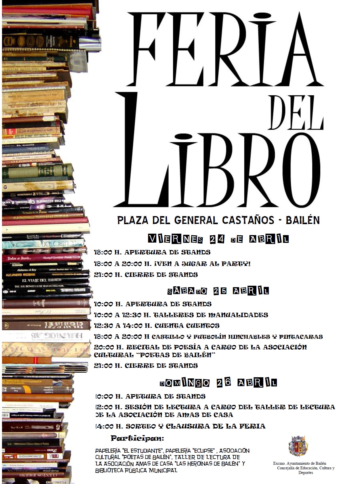 Cartel Feria del Libro 2015