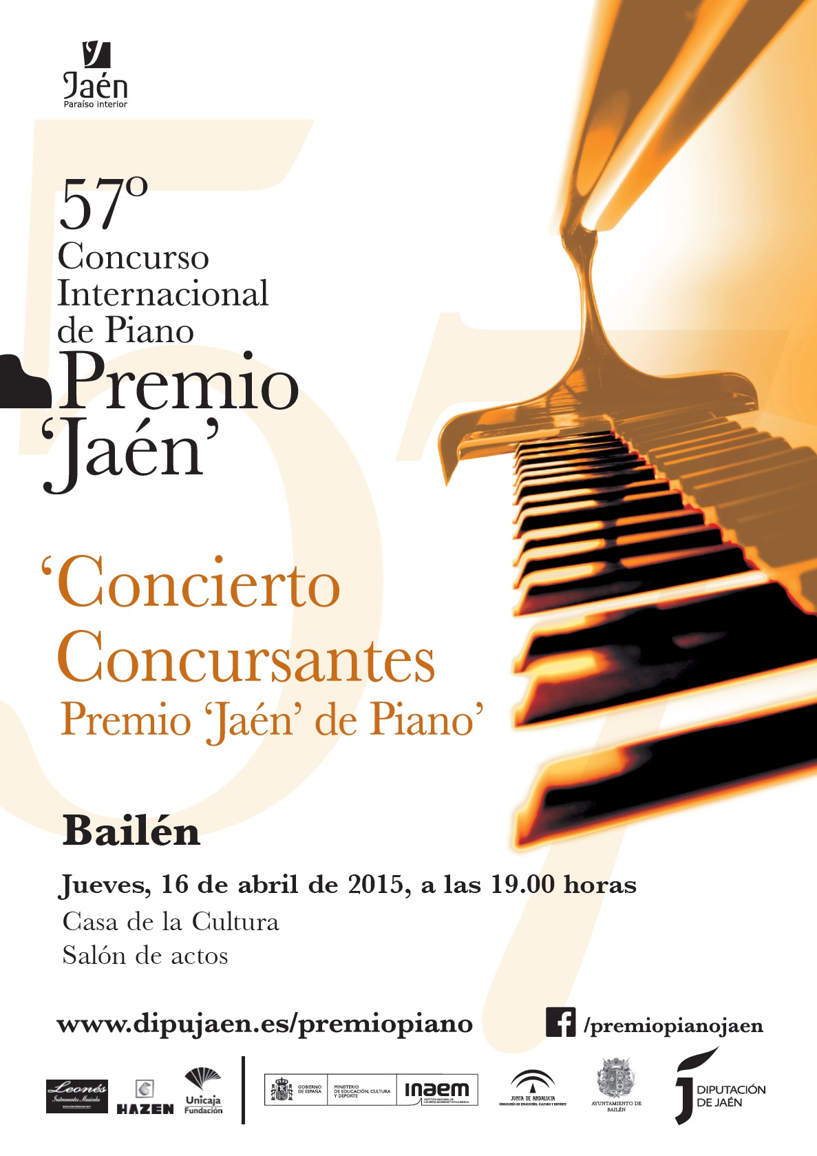 Cartel concierto piano