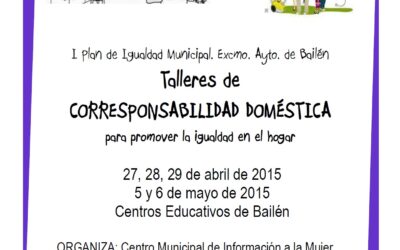 TALLERES SOBRE CORRESPONSABILIDAD DOMÉSTICA  EN LOS CENTROS EDUCATIVOS