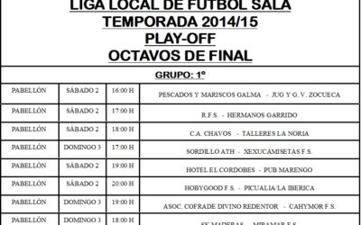 LIGA LOCAL DE FÚTBOL SALA PLAY-OFF POR EL TITULO