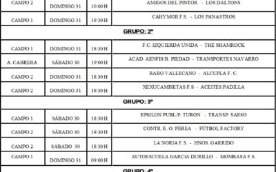 LIGA LOCAL DE FÚTBOL 7 JORNADAS 3ª Y 4ª