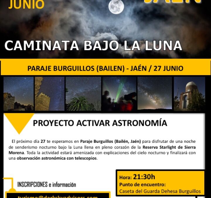 CAMINATA BAJO LA LUNA EN BURGUILLOS