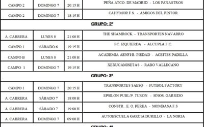 LIGA LOCAL DE FÚTBOL 7 JORNADA 5ª Y 6ª