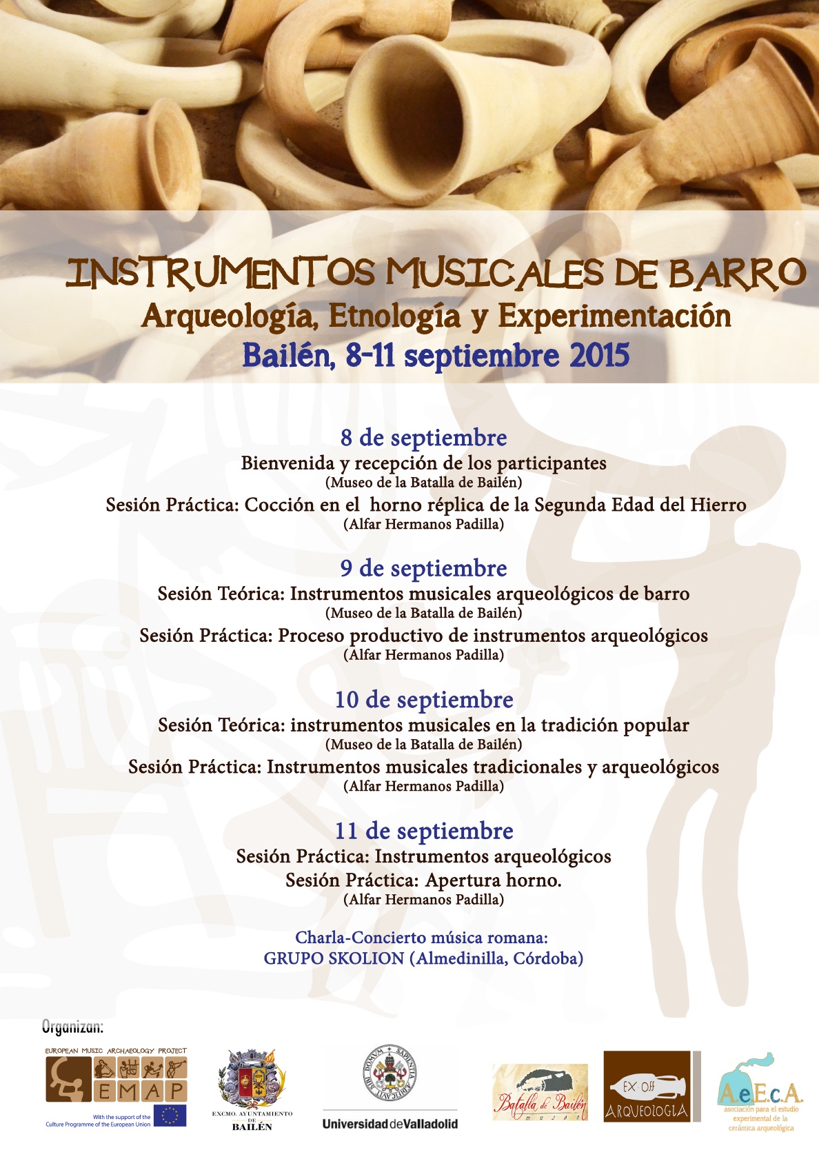 Cartel Instrumentos musicales de barro