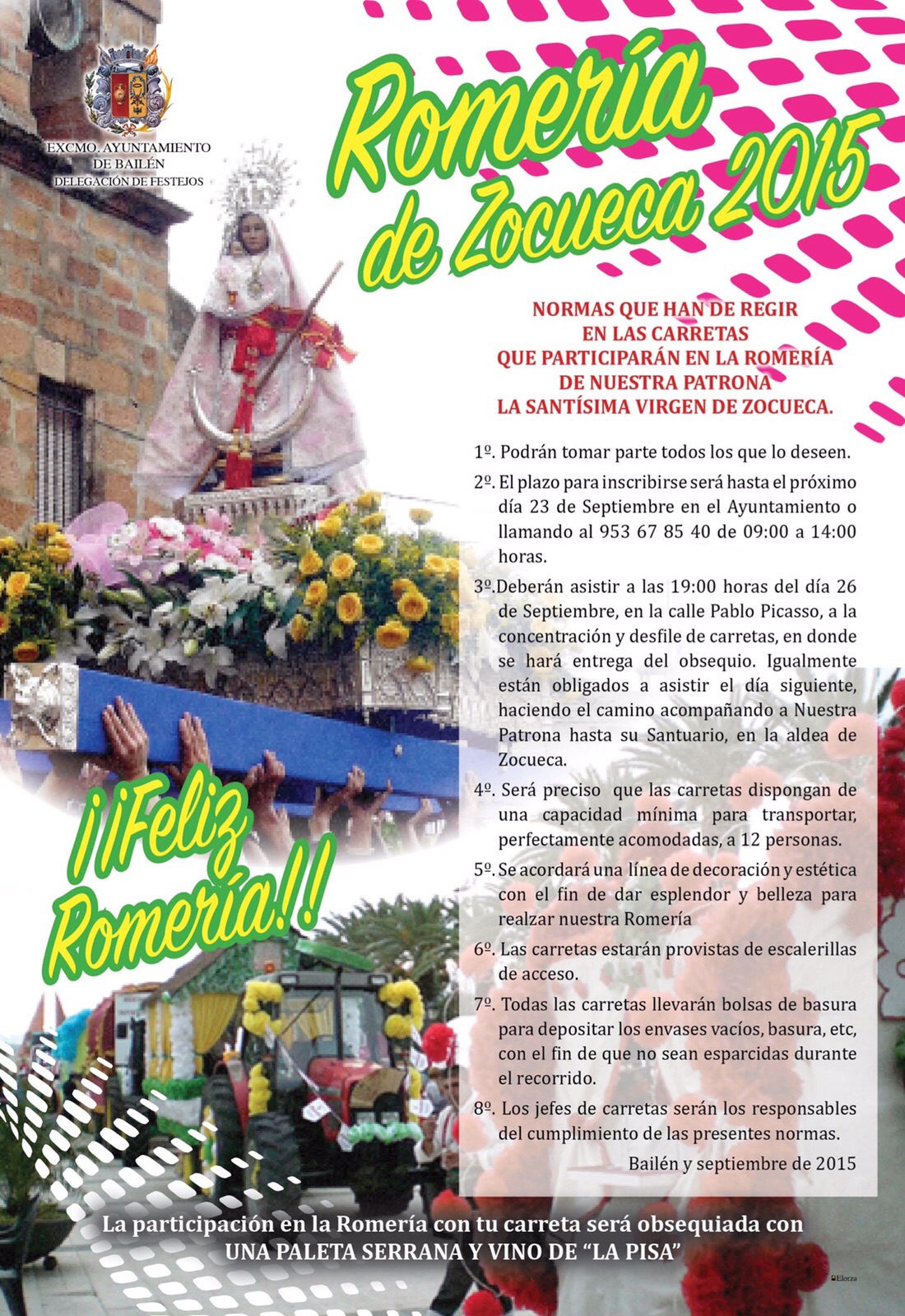 Cartel carretas Zocueca 2015