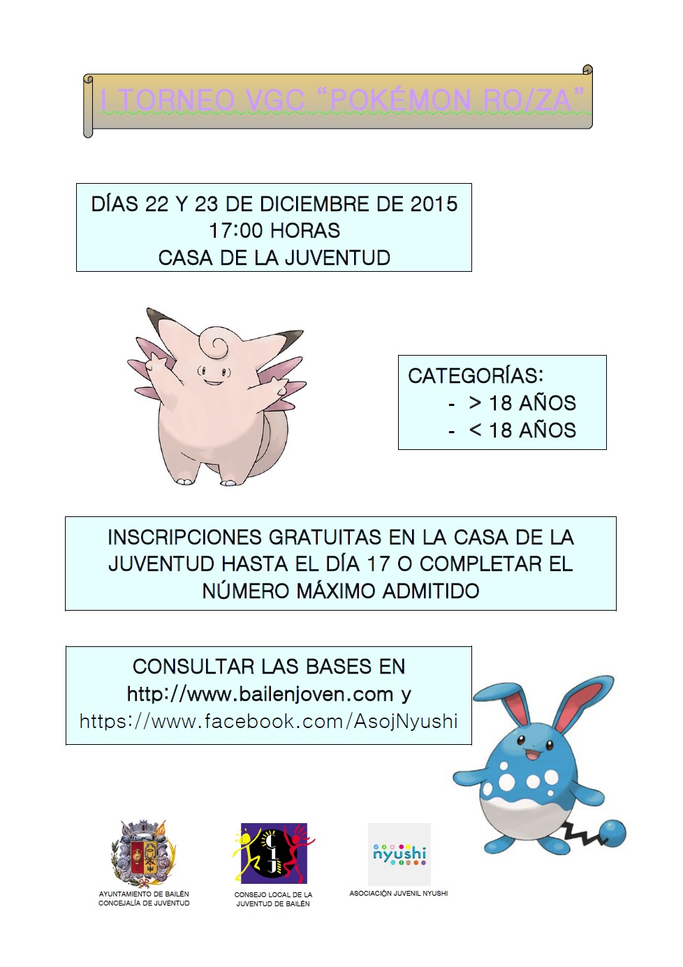 Cartel Torneo VGC Pokémon RO-ZA