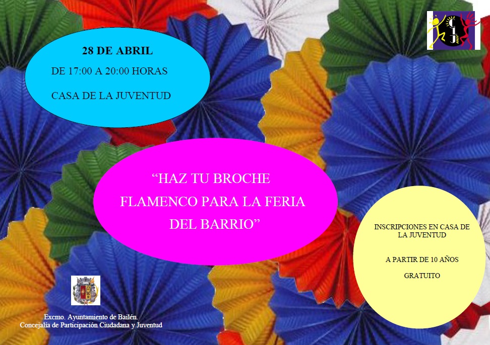 CARTEL TALLER DE BROCHES FLAMENCOS
