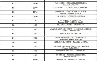 XX MEMORIAL JOSÉ PARREÑO VILLAREJO «28 DE HORAS LOCALES DE FÚTBOL SALA 2016»