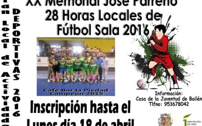 28 HORAS LOCALES DE FÚTBOL-SALA 2016