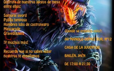 NUEVA QUEDADA LÚDICA PARA ESTE VIERNES  EN LA CASA DE LA JUVENTUD
