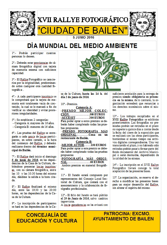 Cartel XVII Rallye Fotográfico