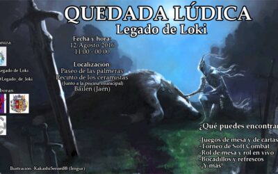 ESTE VIERNES, DÍA 12, SE CELEBRA  UNA QUEDADA LÚDICA ESPECIAL