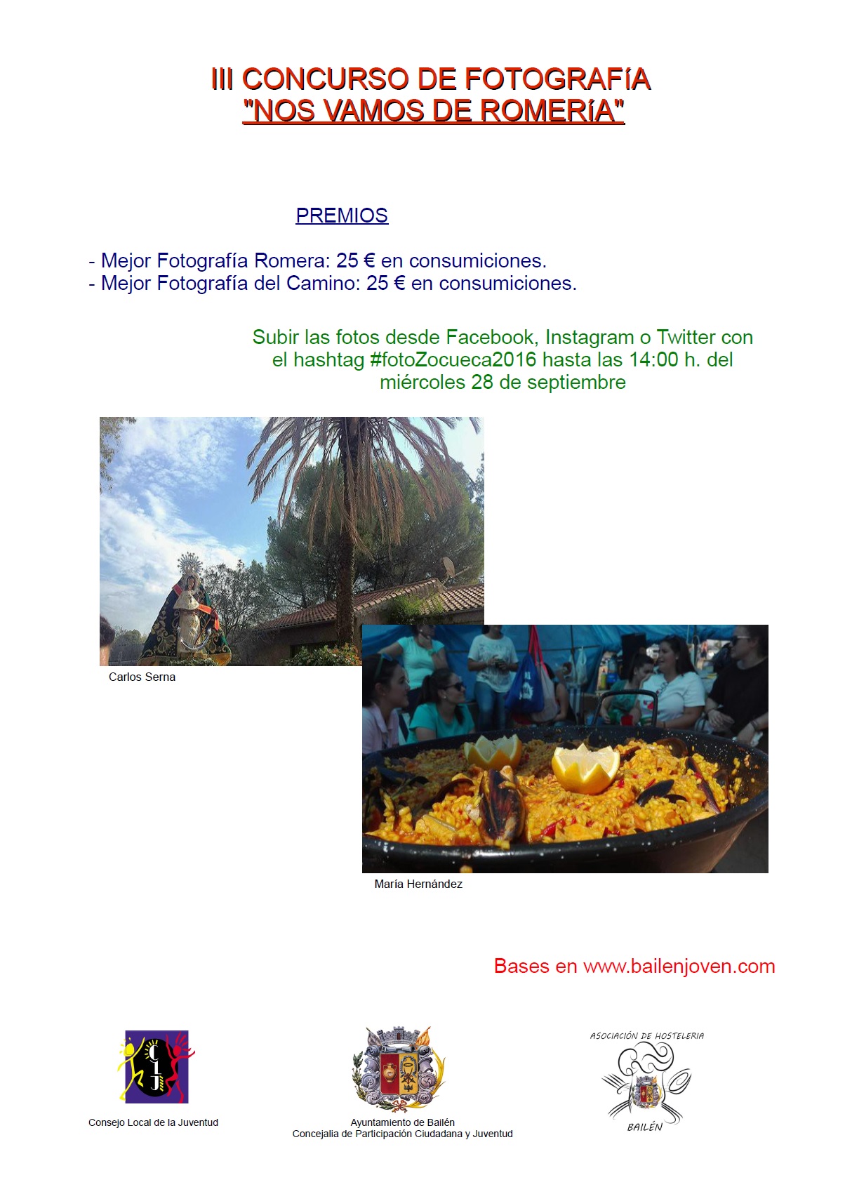 Cartel concurso fotografía Romería 2016