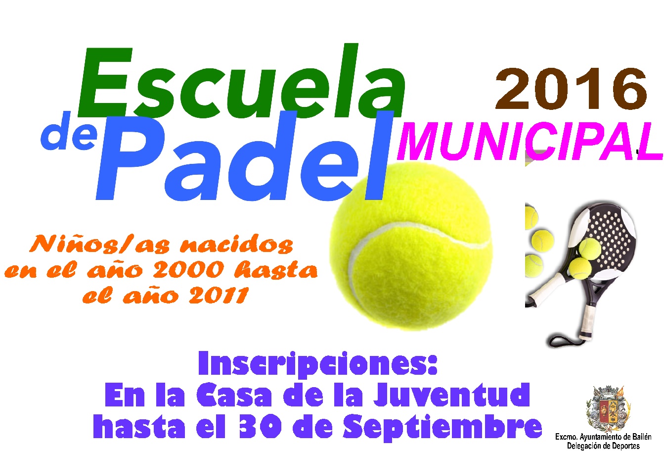 ESCUELA DE PADEL 2016