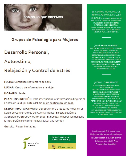 GRUPOS DE PSICOLOGÍA PARA MUJERES