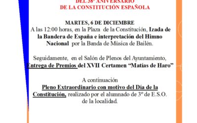 CELEBRACIÓN DEL DÍA DE LA CONSTITUCIÓN