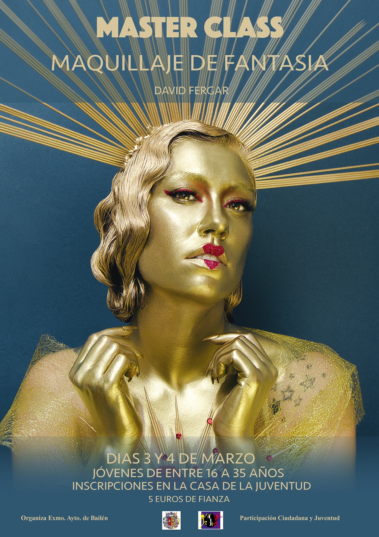 Cartel Master Class Maquillaje de Fantasíared