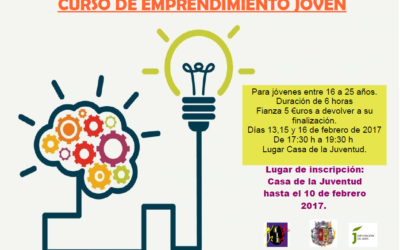 SE AMPLÍA EL PLAZO PARA INSCRIBIRSE EN EL CURSO DE EMPRENDIMIENTO JUVENIL