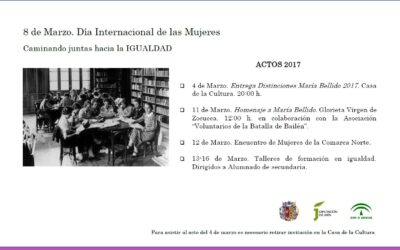 PROGRAMA DE ACTOS CONMEMORATIVOS DEL DÍA INTERNACIONAL DE LAS MUJERES