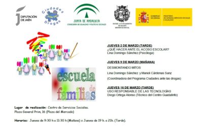 CONTINÚA LA ESCUELA DE FAMILIAS  ESTE PRÓXIMO JUEVES